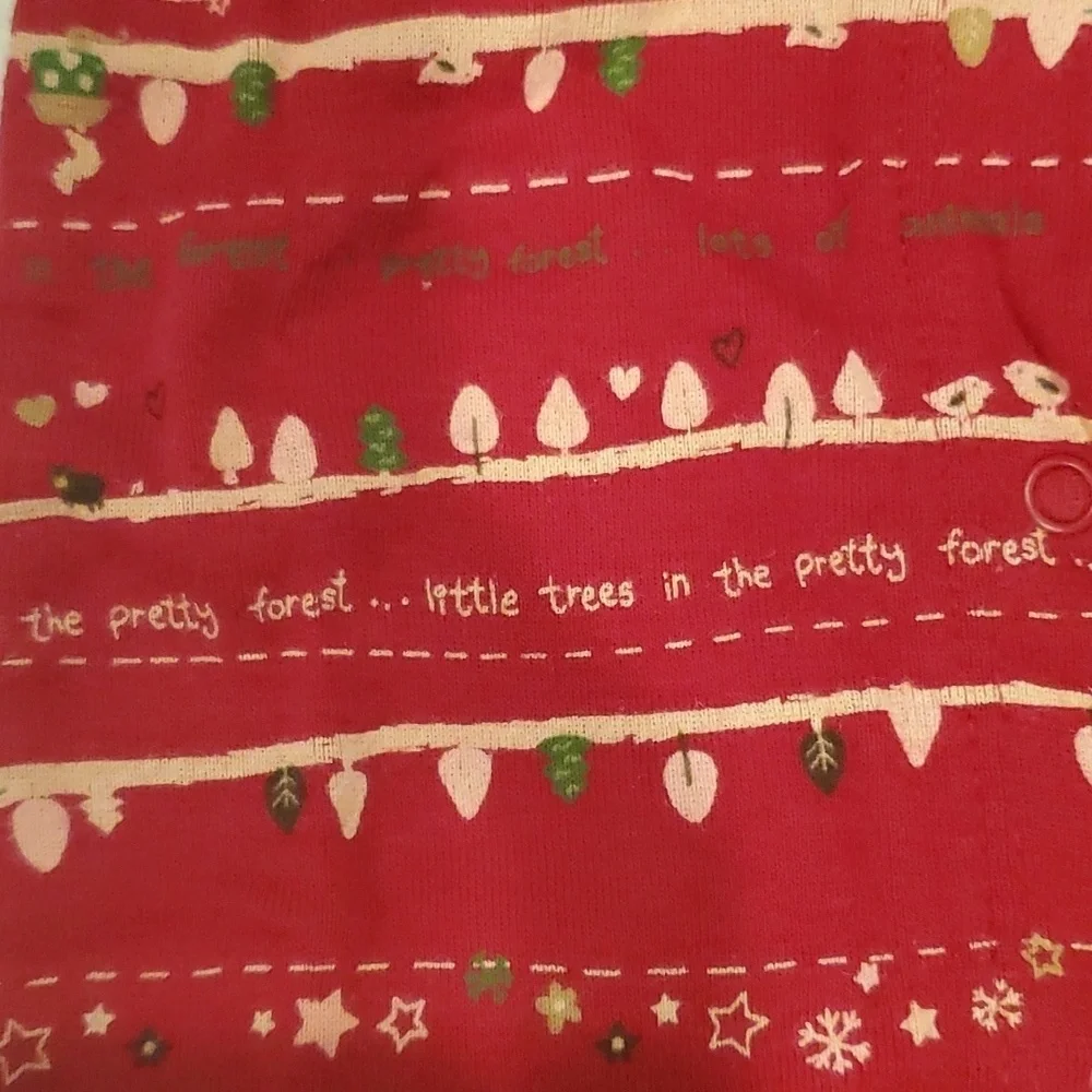 Baby Gap Christmas Lights footed one piece 0-3 months